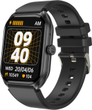 Cult Ace X1 2.04″ Amoled Display,1000 Nits, Bluetooth Calling, 300Mah Battery, Aod Smartwatch(Black Strap, Free Size)