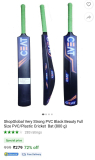Loot – CEAT Full Size PVC/Plastic Cricket Bat at ₹279Apply Coupon