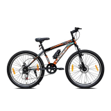 Leader Beast 26T Multispeed (7 Speed) Mountain Bike With Front Suspension & Dual Disc Brake – Matt Black/Sea Green. Ideal For 12 + Years (Frame: 18 Inches)