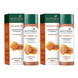 Biotique Bio Honey Gel Refreshing Foaming Face Cleanser, 120Ml (Pack Of 2)