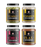 Nature Purify Healthy Seeds Combo- Pumpkin, Sunflower, Chia And Flax Seeds (250G Each) | Rich In Omega 3, Fiber, Raw Seeds For Weight Management, Immunity Booster, Healthy Heart (Pack Of 4)
