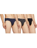 Levi’S Men’S Cotton Style #011 Comfort Regular Fit Solid Brief (Pack Of 3) (#011-Brief-Dk Gmel/Blk/Nmel-P3_Dark Grey, Black, Navy Melange_S)