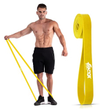 Fitbox Sports Resistance And Pull Up Band (15Kg To 25Kg – Yellow) Cross Training Exercise Band For Home Gym Fitness | Loop Band | Stretching Band | For Men & Women