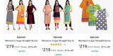 Women Kurta (Pack Of 3) at ₹219
