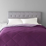 Amazonbasics Reversible Microfiber Comforter – King (102″X90″) – Plum, Pack Of 1