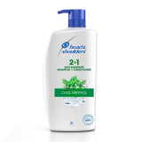 Head & Shoulders 2-In-1 Cool Menthol Anti Dandruff Shampoo + Conditioner For Women & Men, 1L