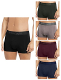 Freecultr Men Other Trunk (Pack Of 5)(Fcp-Cx-T-Sab-Ag-Mg-Pw-Spb-L_Pack Of 5-Black, A Green, M Grey, P Wine, S Blue_L)