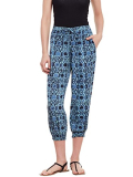Purys Women’S Synthetic Pants (Ac3030Capblue-S_Blue And Black_Small, Blue & Black, S)