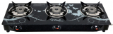 Sigri-Wala Sigri-3B-Blkd-Cute Glass Manual Gas Stove(3 Burners)
