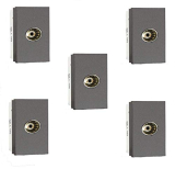 Havells Oro Tv Socket Oro (Magnesium Grey,Pack Of 5)