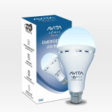 Avita Domus 9W Emergency Led Bulb, Up To 4 Hrs Power Back Up, Over-Charging Protection, Best For Power Cuts