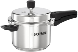 Amazon Brand – Solimo Stainless Steel Outer Lid Pressure Cooker – 3 Litres, Induction