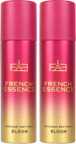 French Essence Bloom Long Lasting Fragrance (150Ml Each) Deodorant Spray  –  For Women(300 Ml, Pack Of 2)