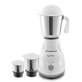 Lifelong Llmg45 Power Pro 500-Watt Mixer Grinder With 3 Jars (Liquidizing, Wet Grinding And Chutney Jar), Stainless Steel Blades, 1 Year Warranty (White/Grey)