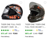 Tiger One Full Face Helmets Start from ₹380