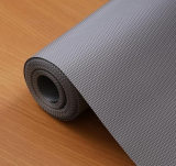 Food Grade Washable Anti Slip Mat/Sheet for Fridge, Shelf Liner, Table, Kitchen Drawer mat (Gray, 45 * 300)