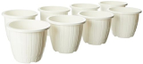 Gtb Duro Pot 8 Inch Planter Gamla Flower Pot White (8)