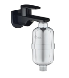 Purifit Shower And Tap Filter For Hard Water | Water Softener For Bathroom | Hard Water Filter | Reduce Hair Fall | Silver Finish