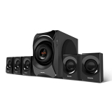 Philips Audio Spa8000B/94 5.1 Channel 120W Multimedia Speaker System With Bluetooth, 5X15W Satellite Speakers, Led Display, Robust Design & Matte Finish (Black)