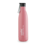 Cello Puro Steel-X Neo 900 Inner Steel Insulated Water Bottle 720Ml, Pink | Isi Certified | Pu Insulated | Bpa Free, Leakproof | Hot & Cold Water Bottle For Office, School, Cycling, Gym & Travel