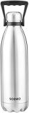 Amazon Brand – Solimo Stainless Steel Insulated 24 Hour Hot Or Cold Water Bottle With Handle, 1.8 Litre