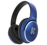 Klikk Rock On 101 Bluetooth Wireless Over Ear Headphones With Mic, 30 Hours Playback, Aux & Sd Card & Voice Assistant Support With Foldable & Rotatable Compact Design (Blue)