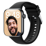 Crossbeats Hustl Smartwatch,Large Metal 2.01” Truhue™ Hd Display, Dual Speaker Bluetooth Bt Calling, 125+ Sports Mode,Ai Voice Assistant,Fast Snapcharge™ Battery 8Days,60Hz Refresh,Rotating Crown