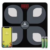 Activex (Australia) Savvy Smart Bluetooth Body Composition Weighing Scale| Tracks Body Weight, Body Fat, Bmi & More | Free Activex App | Batteries Included | 1 Year Warranty