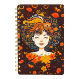 Doodle Wiro Hard Bound A5 Planner with 100+ Stickers | Undated Yearly, Monthly, Daily Planner with 16 Theme Based Activity Pages |16 Tear Away Note Cards & Quote Cards I To Do List | 216 Ruled Pages I 80 GSM (Floral Femme)