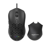Amazon Basics Gaming Wired Mouse With 6 Programmable Buttons I 12800 Dpi I 13+1 Modes Rgb Light