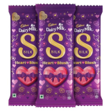 Cadbury Dairy Milk Silk Valentines Heart Blush Chocolate Bar, 150 G (Pack Of 3)