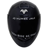 Steelbird Isi Certified Abs Full Face Helmet (Large 600 Mm , Dashing Black Helmet Fitted With Clear Visor And Extra Smoke Visor) Sba-1 Ava