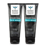 Bombay Shaving Company Charcoal Face Wash For Men | Anti Pollution And Brightening | Oil Control Face Wash For Men – 2 X 100G