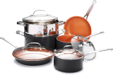 Gotham Steel Induction Bottom Non-Stick Coated Cookware Set(Aluminium, 10 – Piece)