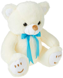 Amazon Brand – Jam & Honey Teddy Bear Soft Toy (33 Cm, White, Cream)