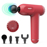 Beatxp Bolt Deep Tissue Massage Gun | Percussion Muscle Massager For Full Body Pain Relief Of Neck, Shoulder, Back, Foot For Men & Women Up To 1 Year Warranty (Crimson Red)