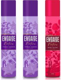Engage Deo Spray, French Garden (Pack Of 2) &Berry Bloom (Pack Of 1) Fragrance Scent Deodorant Spray  –  For Women(450 Ml, Pack Of 3)