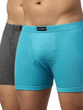 Dixcy Scott Men’S Ribbed Fabric With Anti Microbial Finish Solid Trunk Pack Of 2-(Style & Color) -E_Comm Maxt-002-Dynamic Trunk-Charcoal/Bluebird-P2(Size)-L