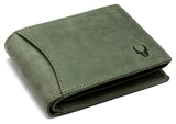 Wildhorn Green Leather Wallet For Men I 9 Card Slots I 2 Currency & Secret Compartments I 1 Zipper & 3 Id Card Slots