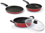 Flipkart Smartbuy Induction Bottom Cookware Set Of 3(Aluminium, 3 – Piece)