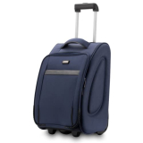 Harissons Sleek 38 Litre Travel Overnighter Cabin Trolley Suitcase For Men & Women | 2 Wheel With Water Repellent & Scratchproof Material With Quick Access Front Pocket (Navy)