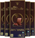 Cadbury Bournville 50% Cocoa Dark Chocolate Bars(5 X 80 G)