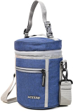 Wooum Insulated Lunch Bag For Women/Men – Reusable Lunch Box For Office Work School Picnic Beach With Adjustable Shoulder Strap And Top Handle – Navy Blue