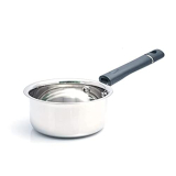 Kitchli Stainless Steel Induction Base Mini Saucepan | Chai Ka Bartan Mini Saucepan Milkpan | Tea Making Vessel With Handle, 350 Ml