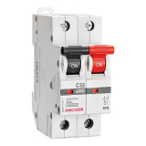 Anchor By Panasonic 98010 Uno Series 10 Ampere Spn C Curve Mcb, White