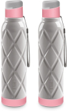 Flair Excel Plastic Insulated Pink Color (Set Of 2) 700 Ml Bottle(Pack Of 2, Pink, Plastic)