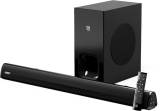 Govo Gosurround 850 | 200W Bluetooth Soundbar|2.1 Channel With 6.25” Wired Subwoofer 200 W Bluetooth Soundbar(Platinum Black, 2.1 Channel)