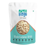 Nutri Binge Whole Cashew W400 Kaju 1000 Grams – Pack Of 1, Organic Fresh Dry Fruits – Healthy Snacks, Premium Nutrient Rich Healthy Snacks