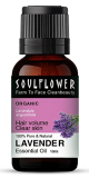 Soulflower Lavender Essential Oil | Skin, Hair Fall, Relaxing Sleep, Aromatherapy & Body | Lavandula Angustifolia | Pure, Organic, Natural & Undiluted, Ecocert Certified | 10Ml