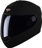 Steelbird Sba-1 7Wings Abs Material Shell Full Face Helmet In Matt Finish With Smoke Visor (Large, 600 Mm, Nero Volcano)